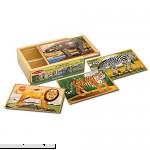 Melissa & Doug Wild Animals 4-in-1 Wooden Jigsaw Puzzles in a Storage Box 48 pcs Standard Version B000QSLK9G